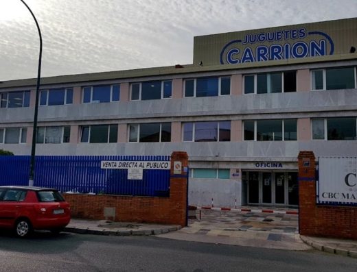 Juguetes Carrión, tienda infantil en la calle Bodegueros, en Málaga capital