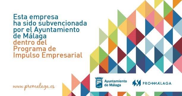 Esta empresa ha sido subvencionada por el Ayuntamiento de Málaga dentro del Programa de Impulso Empresarial
